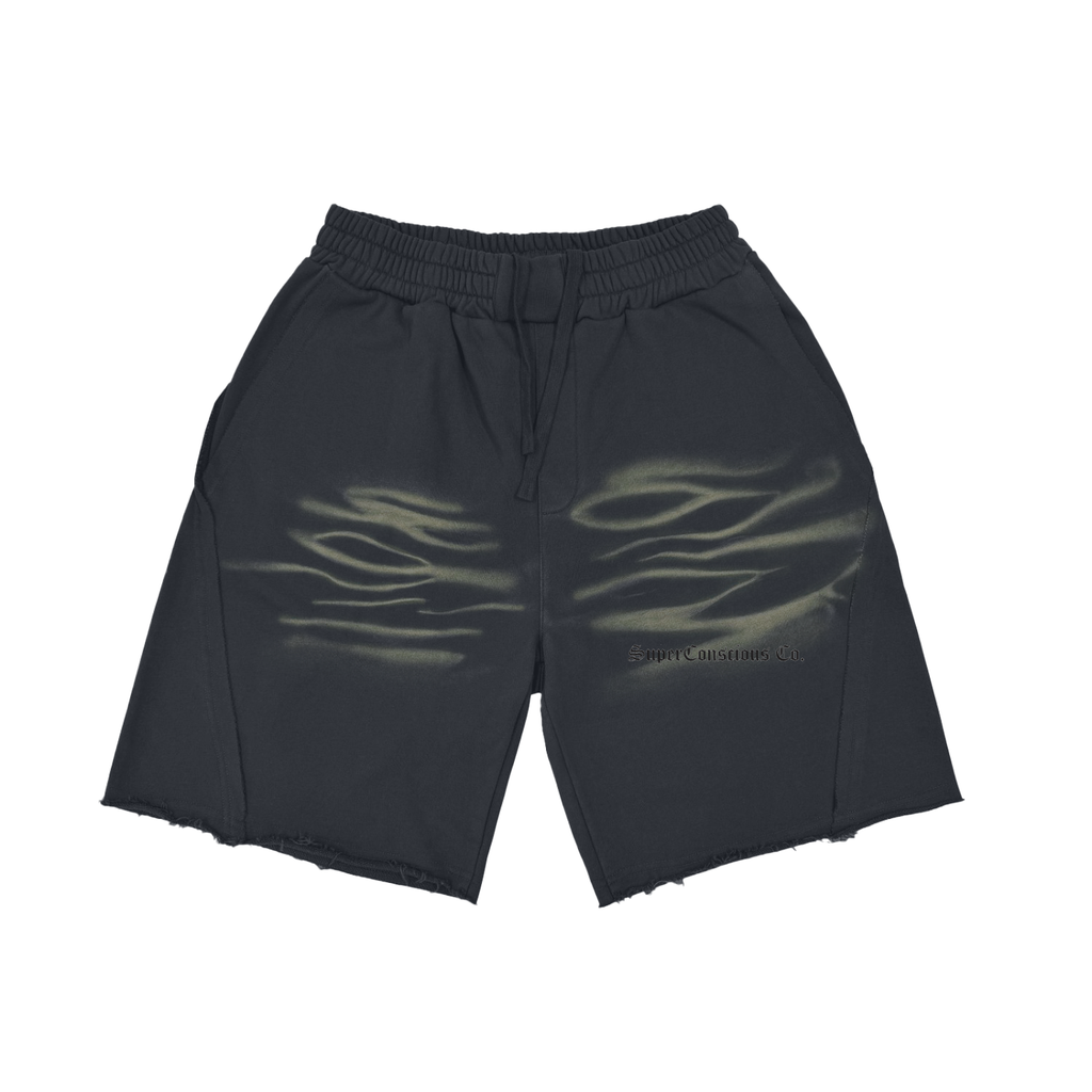 Classic Heavyweight  Vintage Washed  Tiger Stripes Short Pants - 360 GSM image 2