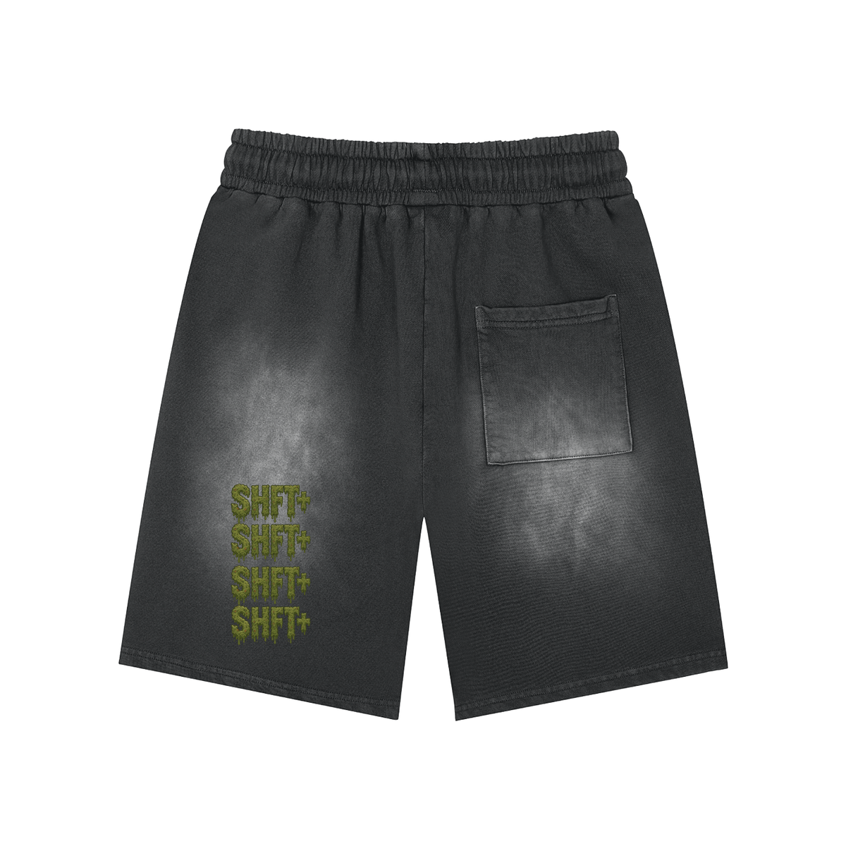 Gait or Die Patch Washed Shorts  - 360 GSM image 4