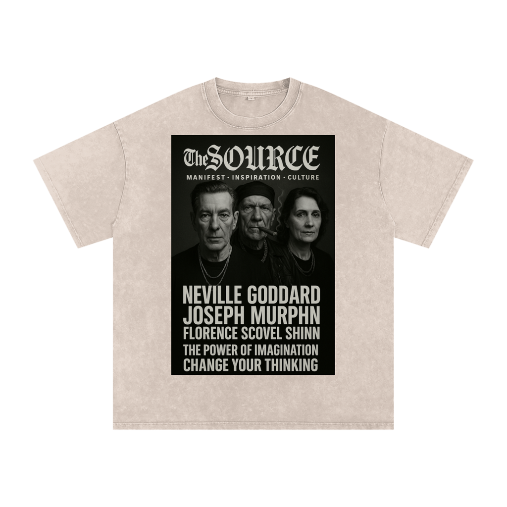 Source imagination Tour Acid Wash Oversize T-Shirt - 250 GSM image 0