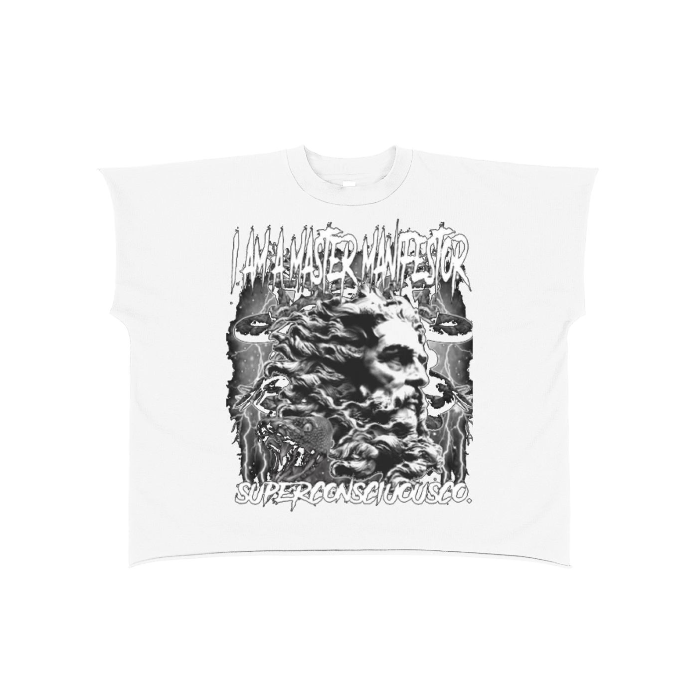 Master Manifestor Raw Edge Boxy Non-Shrink T-Shirt image 12