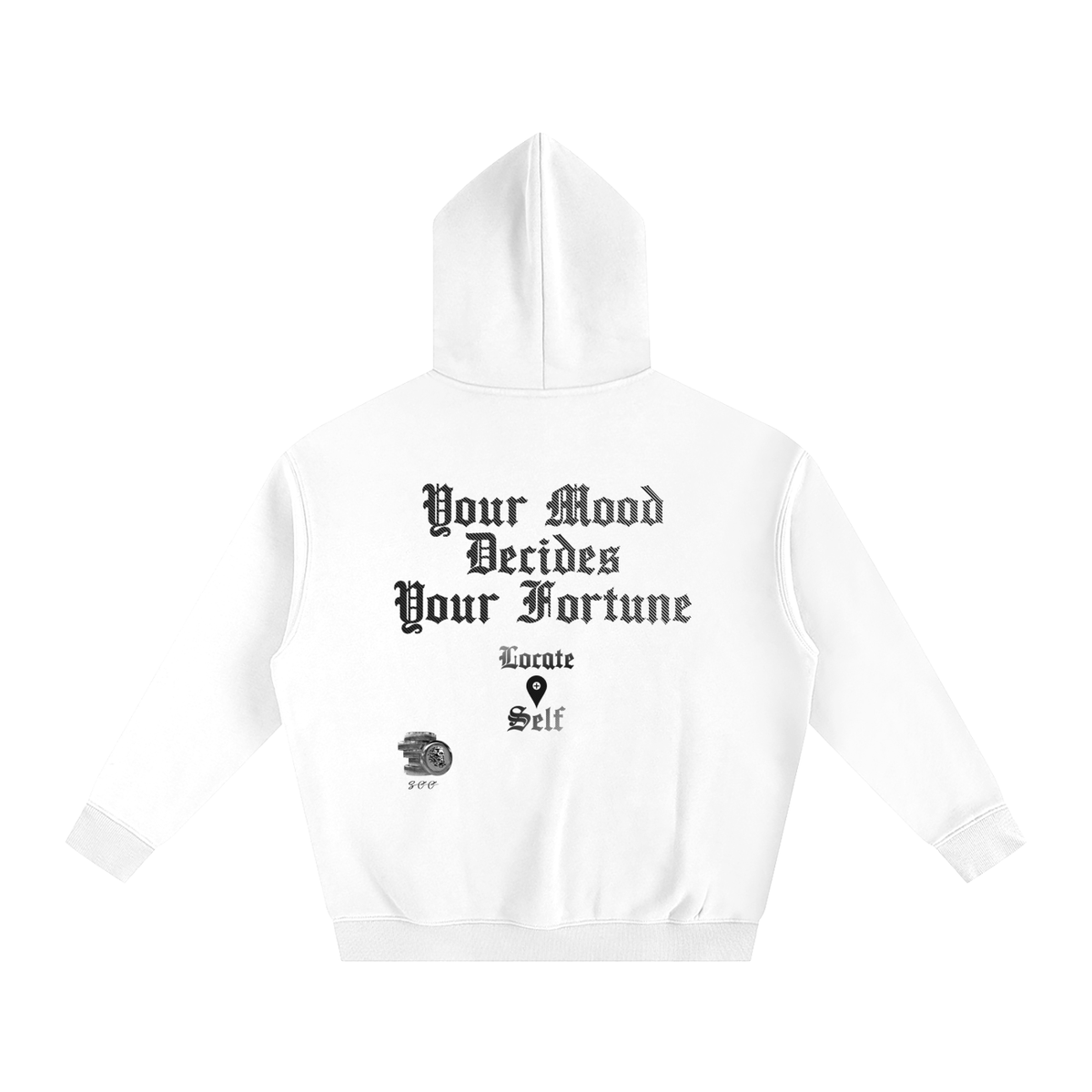 Emoji Mood Oversize Fleeced Hoodie image 13