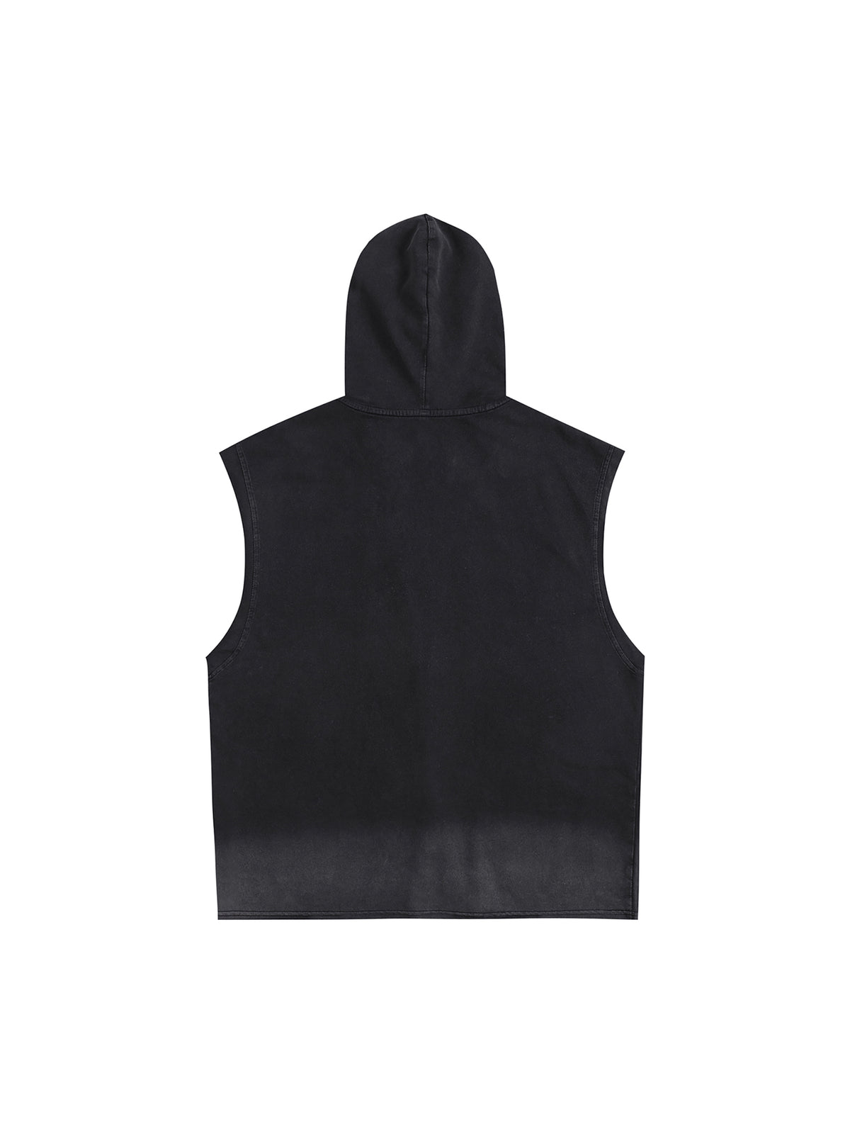 Vintage Washed Zip-Up Hooded Tank Top image 2