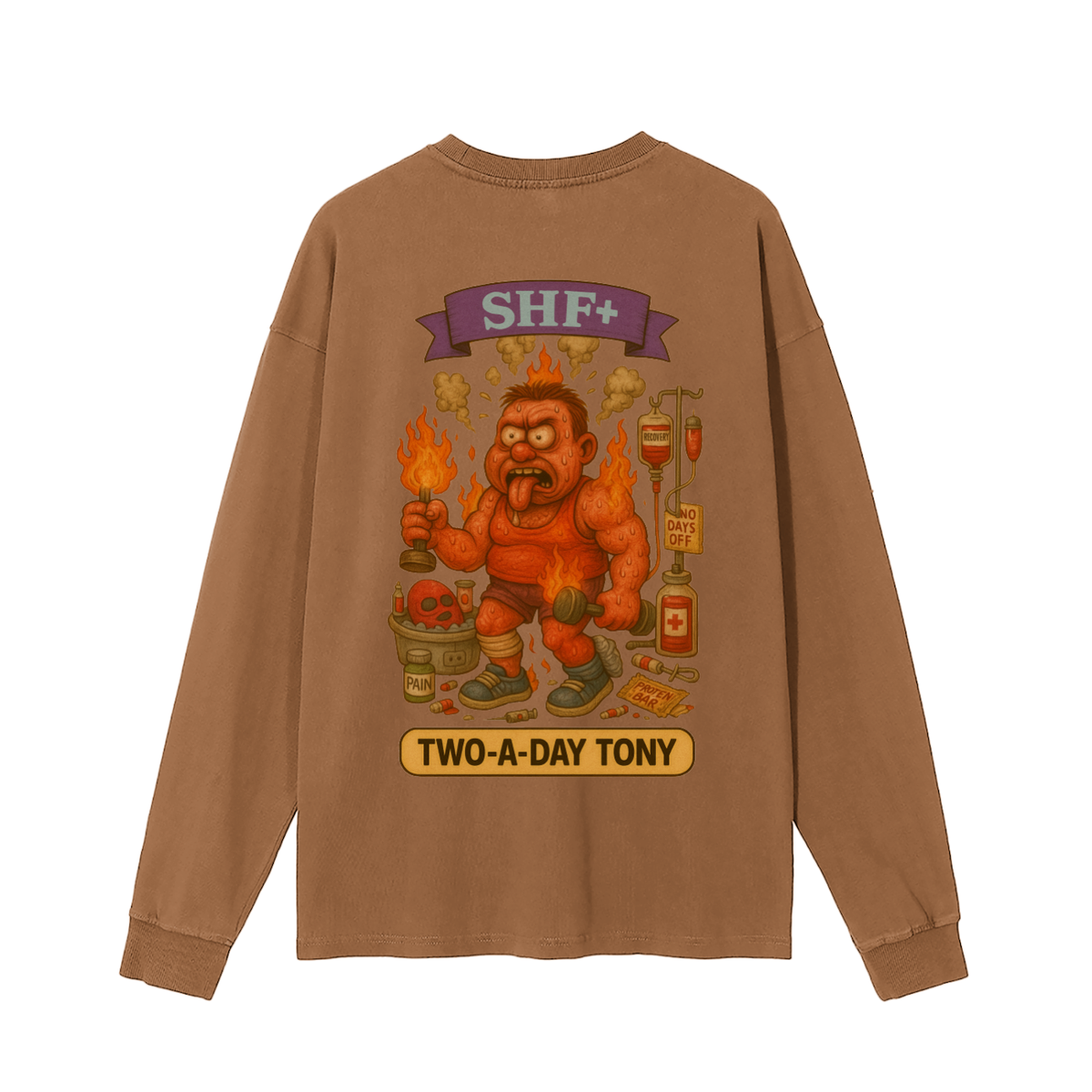SHF+ Two a Day Tony Enzyme Washed Long Sleeve T-shirt image 9