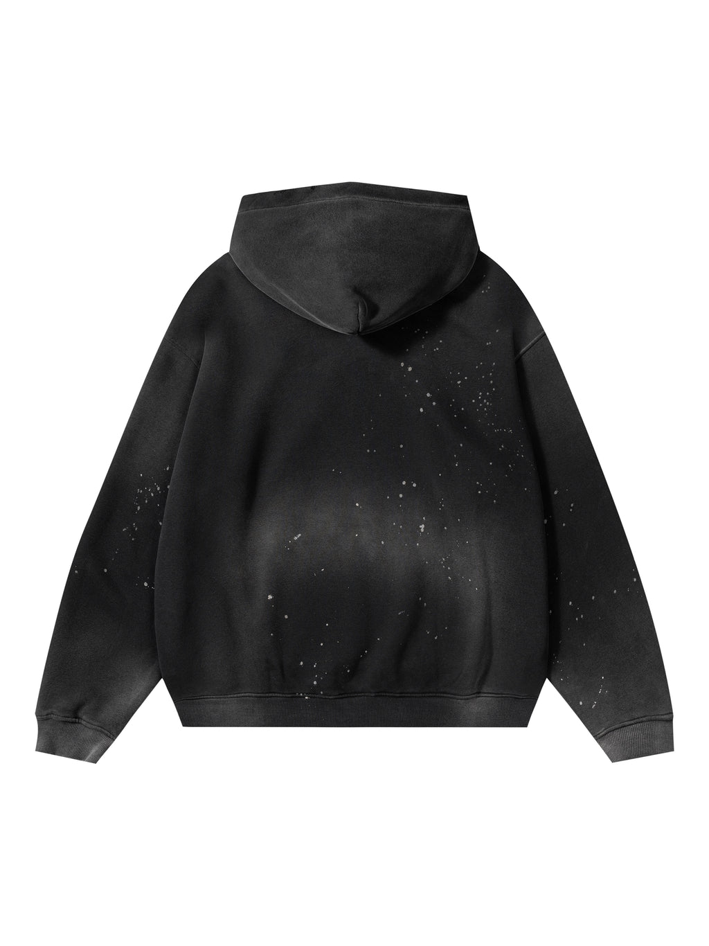 Vintage Wash Frayed Fleece Hoodie - 360 GSM image 4