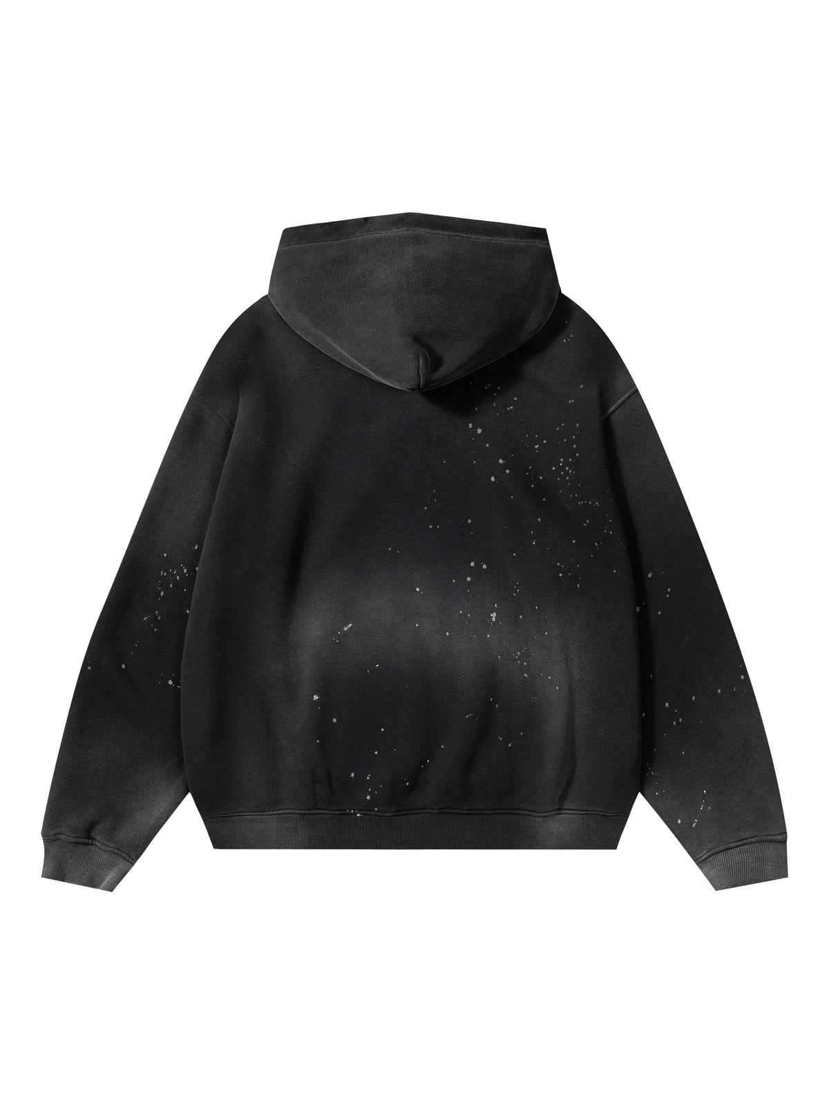 Vintage Wash Frayed Fleece Hoodie - 360 GSM image 4