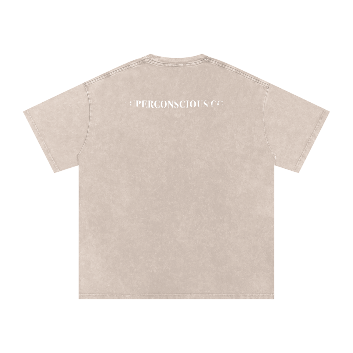 SuperConsciousCo. Logo Acid Wash Oversize T-Shirt - 250 GSM image 3