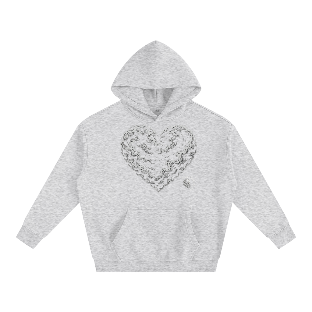 Hearts & 432Hz Oversize Fleeced Hoodie image 4