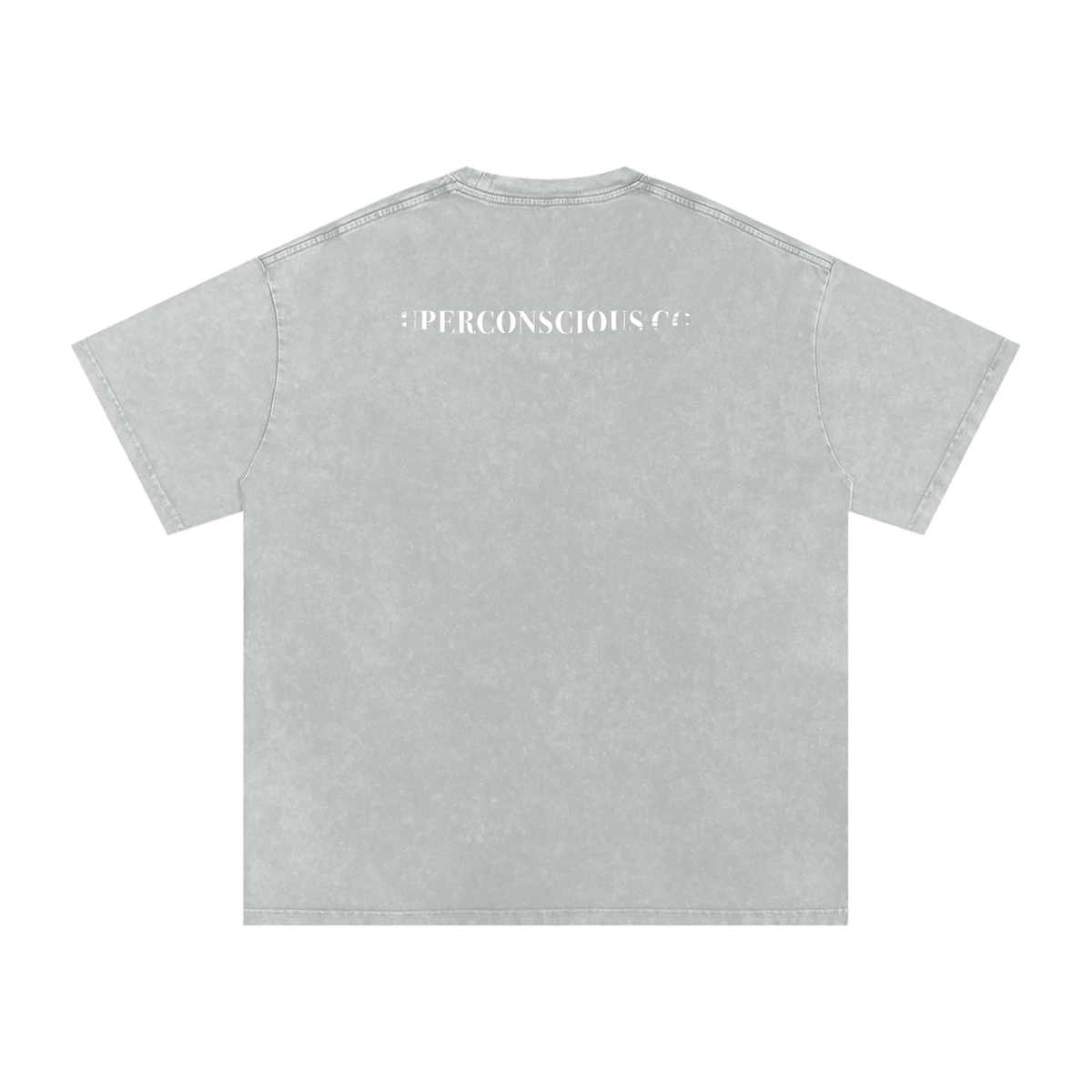 SuperConsciousCo. Logo Acid Wash Oversize T-Shirt - 250 GSM image 7