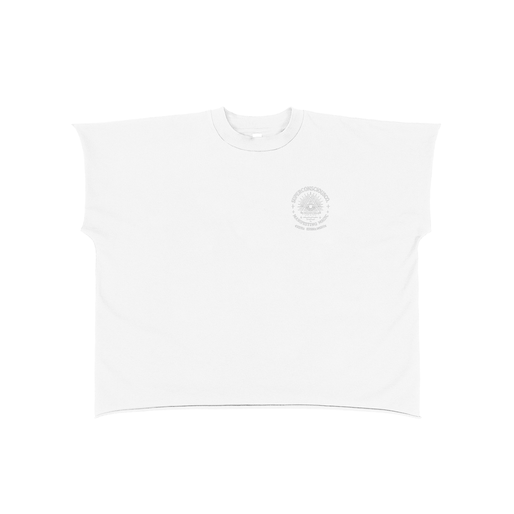 432  528 963 Hz Raw Edge Boxy Non-Shrink T-Shirt image 1