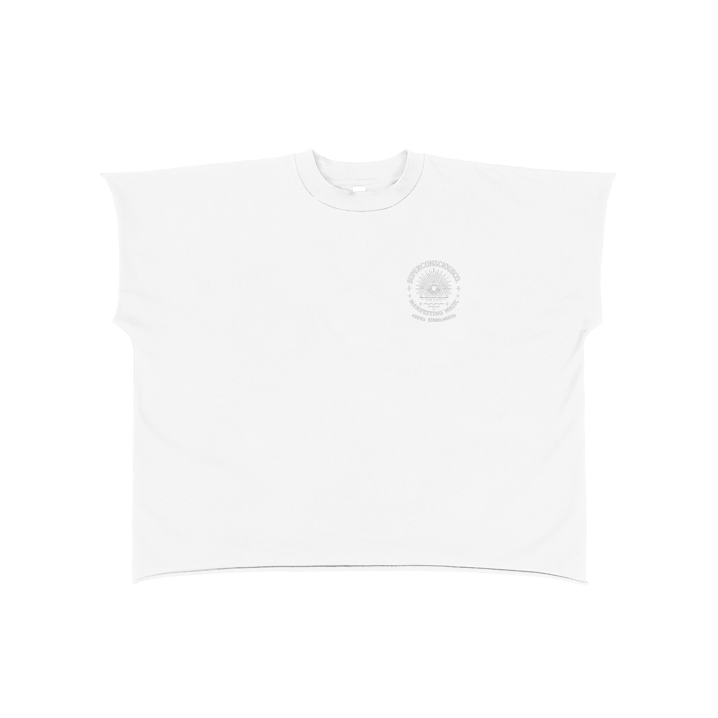 432  528 963 Hz Raw Edge Boxy Non-Shrink T-Shirt image 1