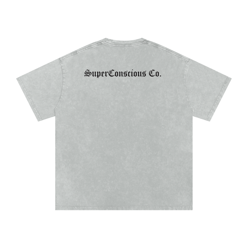 Source imagination Tour Acid Wash Oversize T-Shirt - 250 GSM image 3