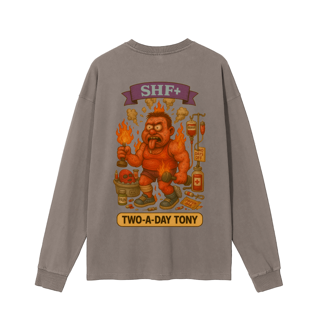 SHF+ Two a Day Tony Enzyme Washed Long Sleeve T-shirt image 10