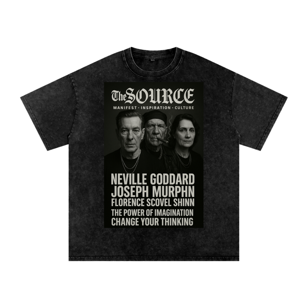 Source imagination Tour Acid Wash Oversize T-Shirt - 250 GSM image 4