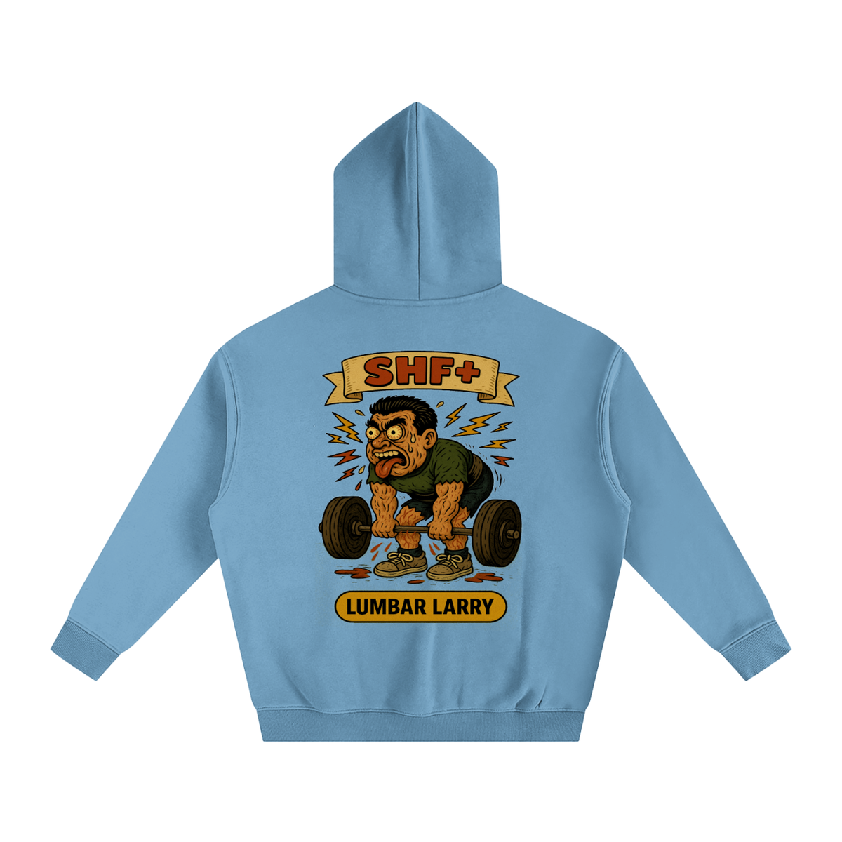 SHF+ Larry Lumbar Oversize Fleeced Hoodie image 9