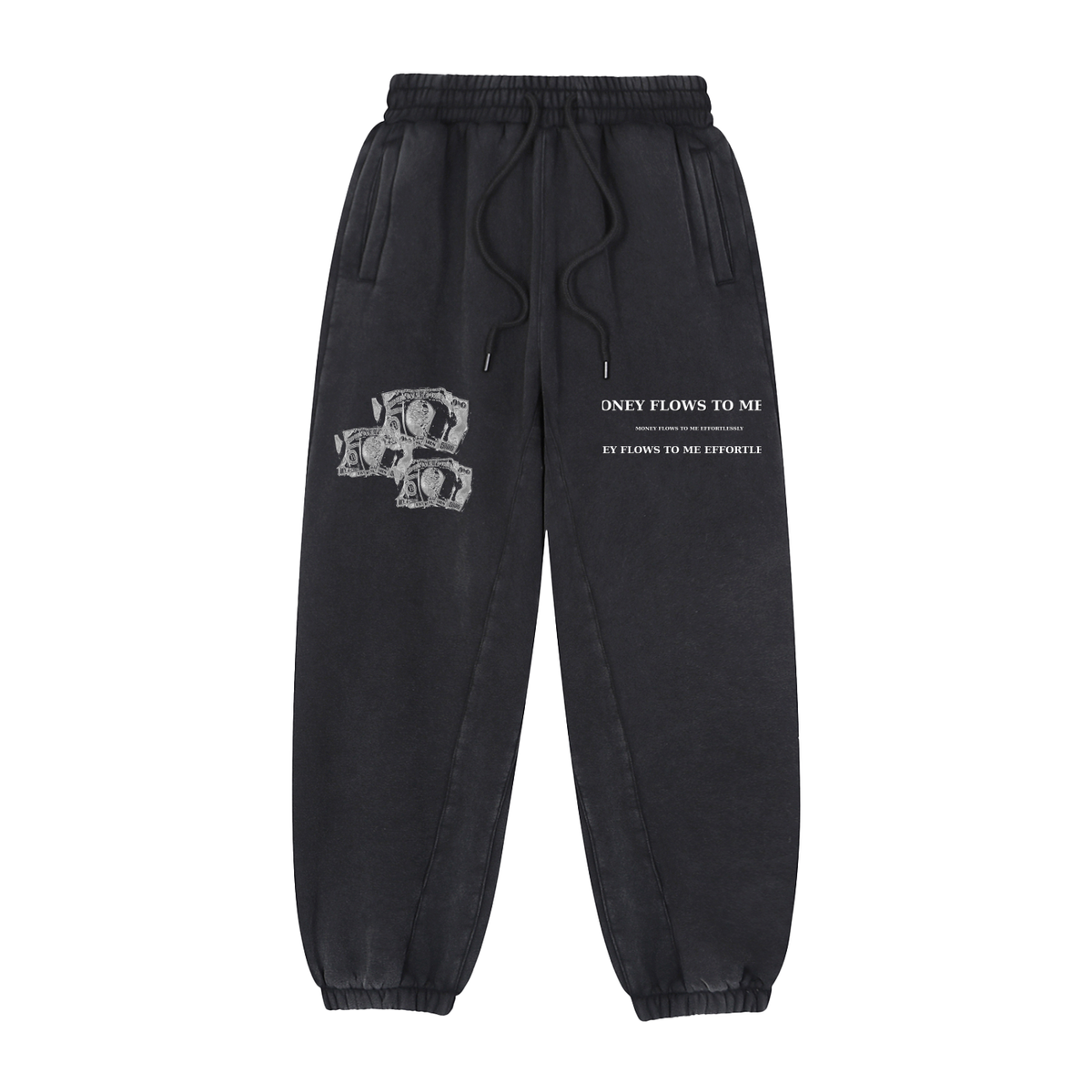 Money Flows To Me Fleeced Jogger Sweatpants image 0