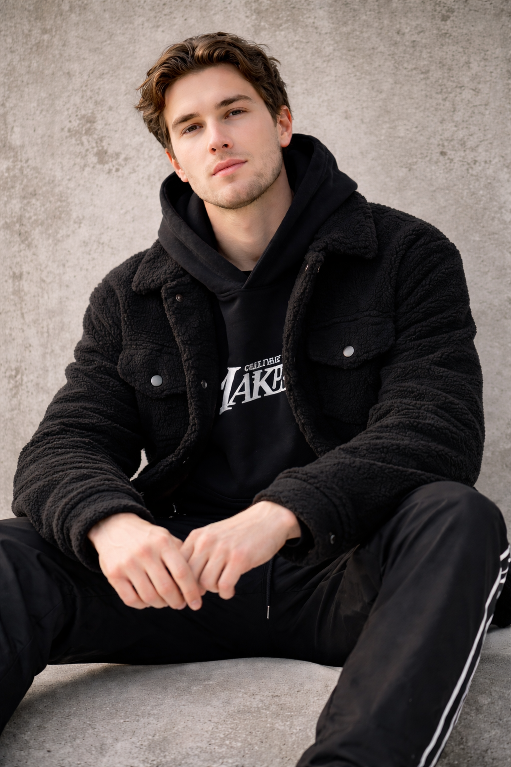 SCC Black Sherpa Jacket