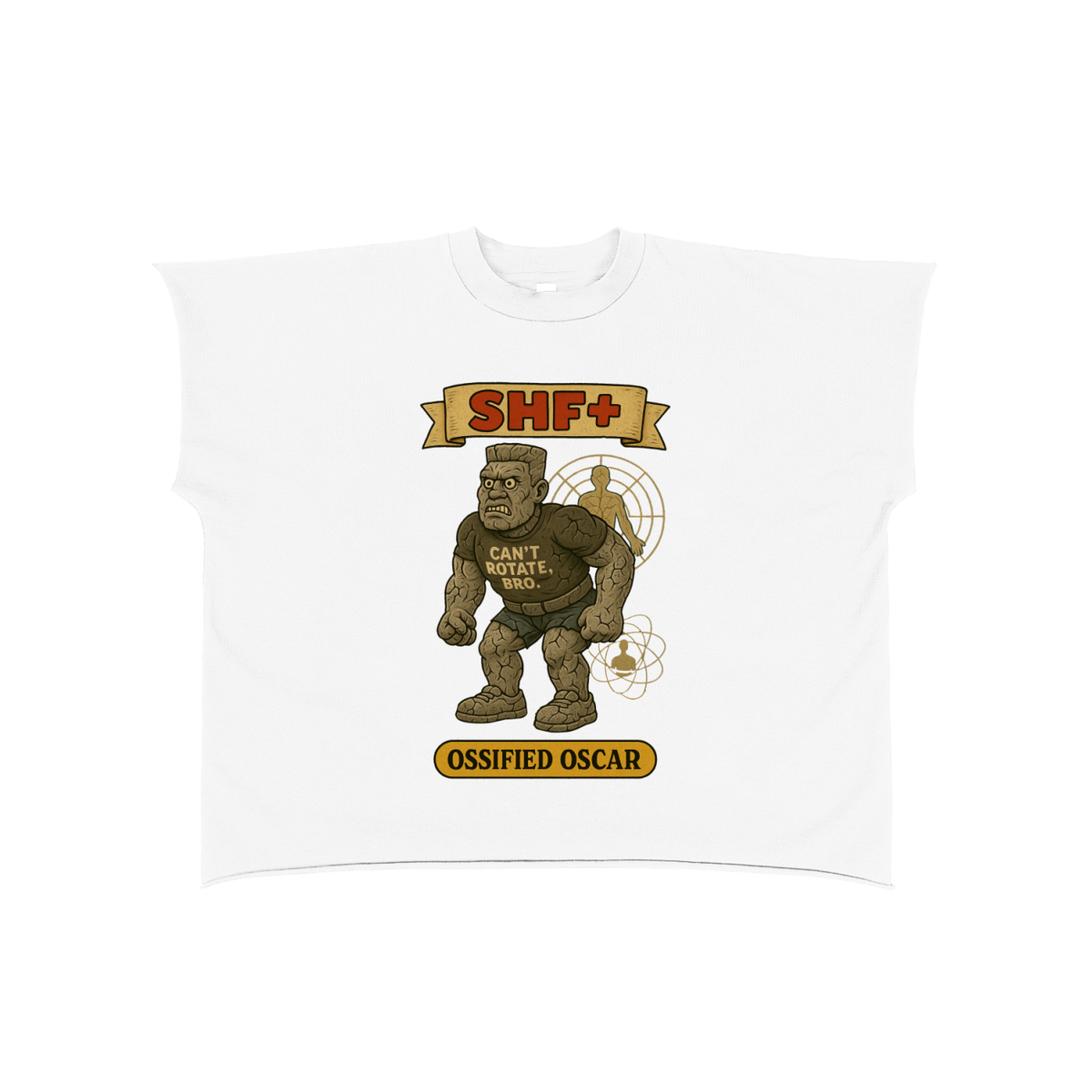 SHF+ Ossified Oscar Raw Edge Boxy Non-Shrink T-Shirt image 4