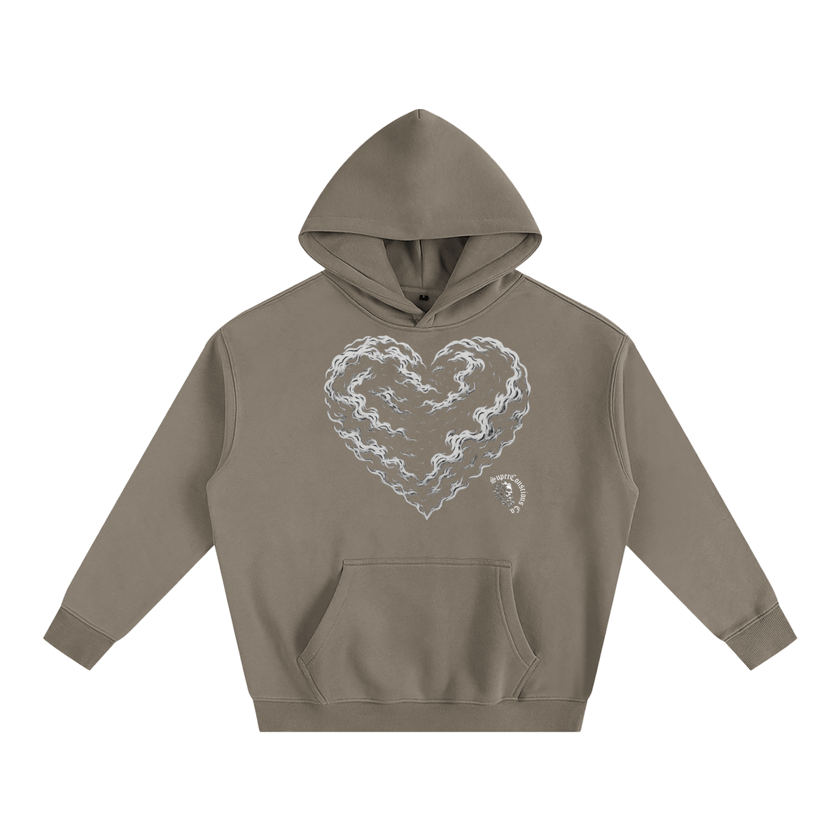 Hearts & 432Hz Oversize Fleeced Hoodie image 7