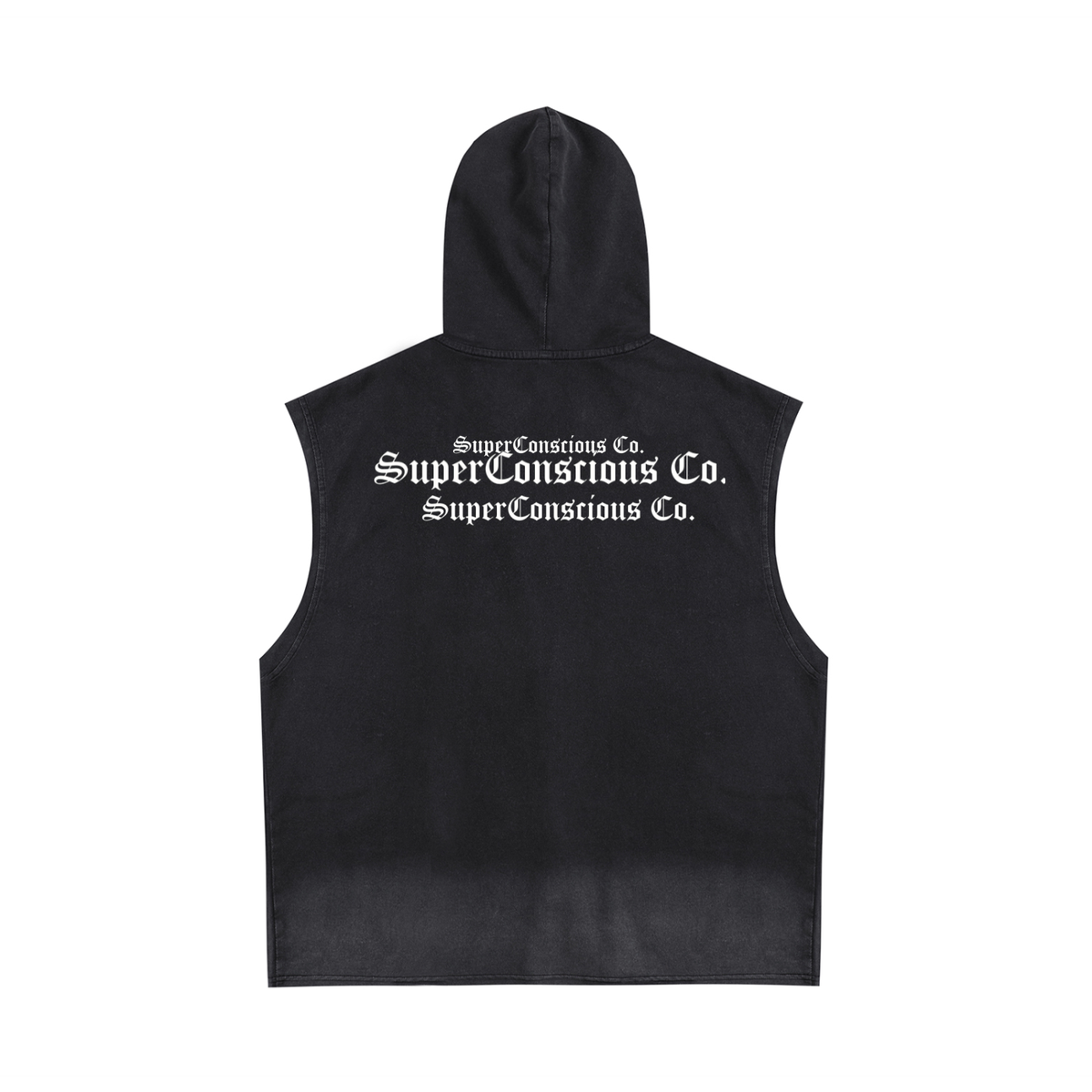 Vintage Washed Zip-Up Hooded Tank Top image 0