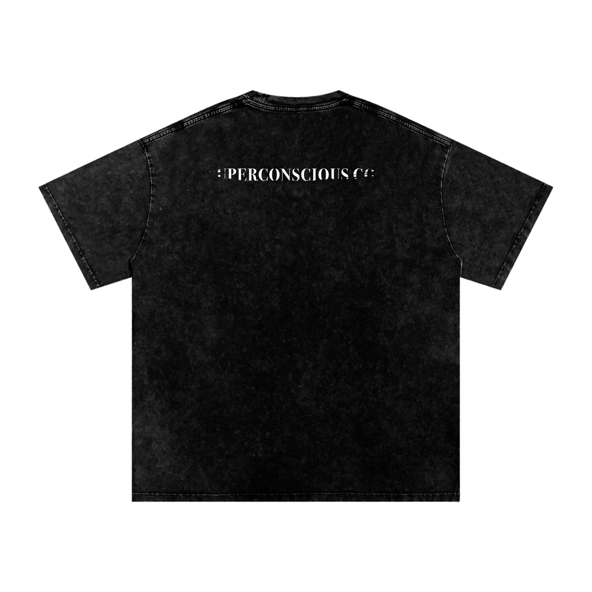 SuperConsciousCo. Logo Acid Wash Oversize T-Shirt - 250 GSM image 2