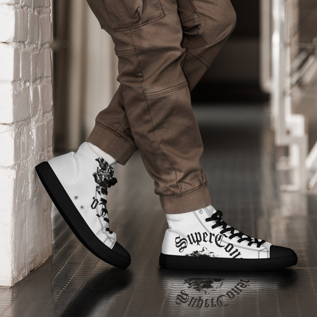SuperConsciousCo. Men’s High Top Canvas Shoes image 2