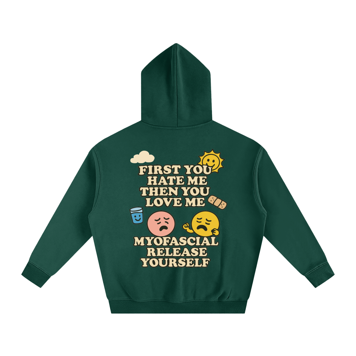 SHF+ Myofascia Release Yourself Oversize Fleeced Hoodie image 6