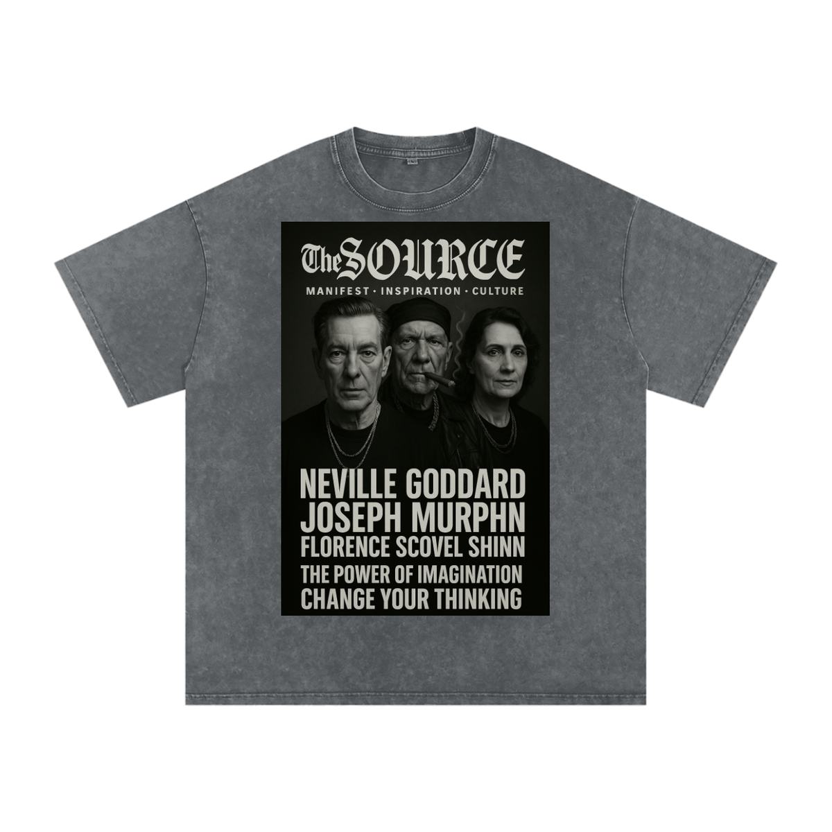 Source imagination Tour Acid Wash Oversize T-Shirt - 250 GSM image 8