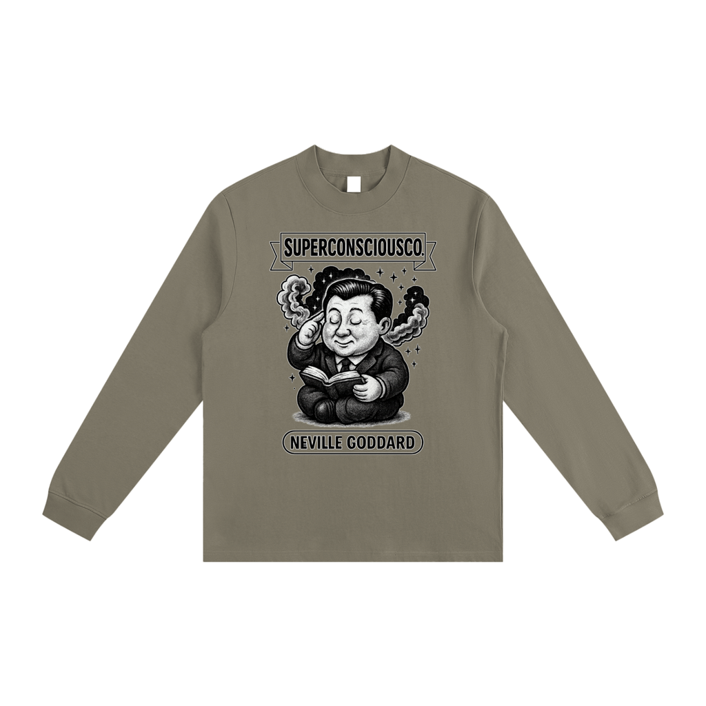 Neville Goddard Meditate Non-Shrink Mock Neck Sweatshirt image 0