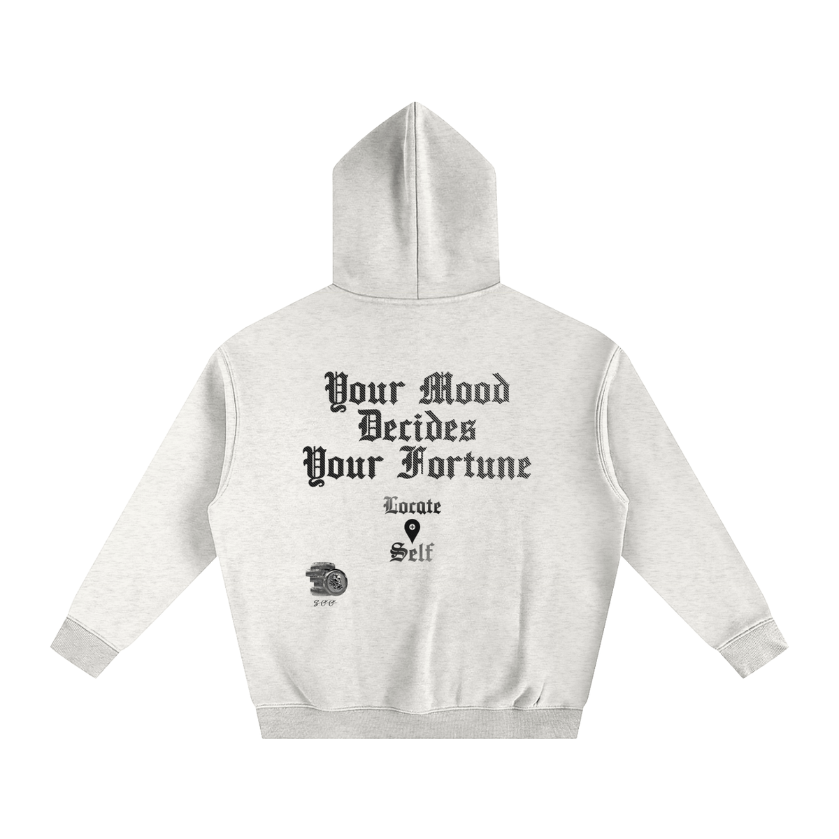 Emoji Mood Oversize Fleeced Hoodie image 9