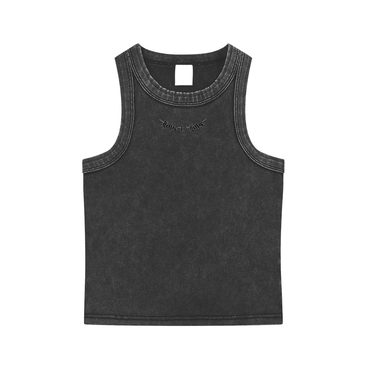 Love is Love Snow Washed Tank Top image 4