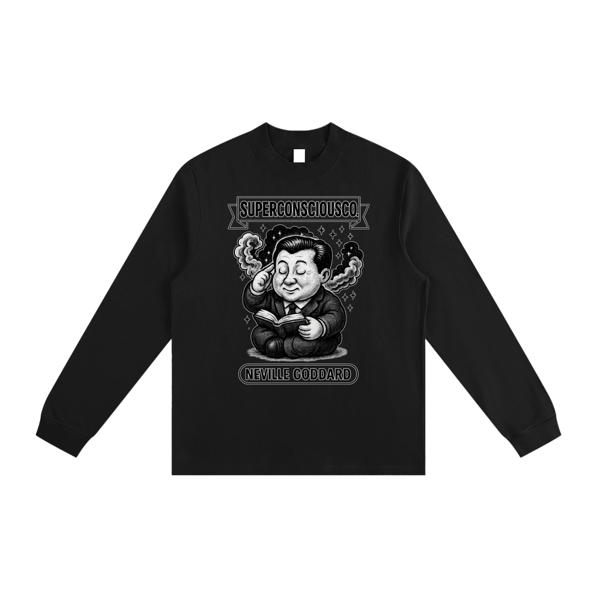 Neville Goddard Meditate Non-Shrink Mock Neck Sweatshirt image 1