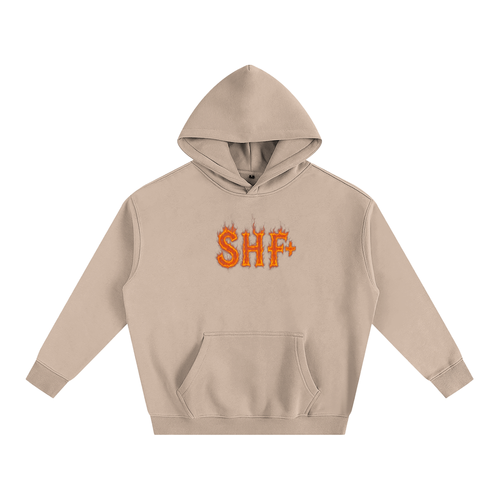 SHF+ On Fire Oversize Fleeced Hoodie image 2