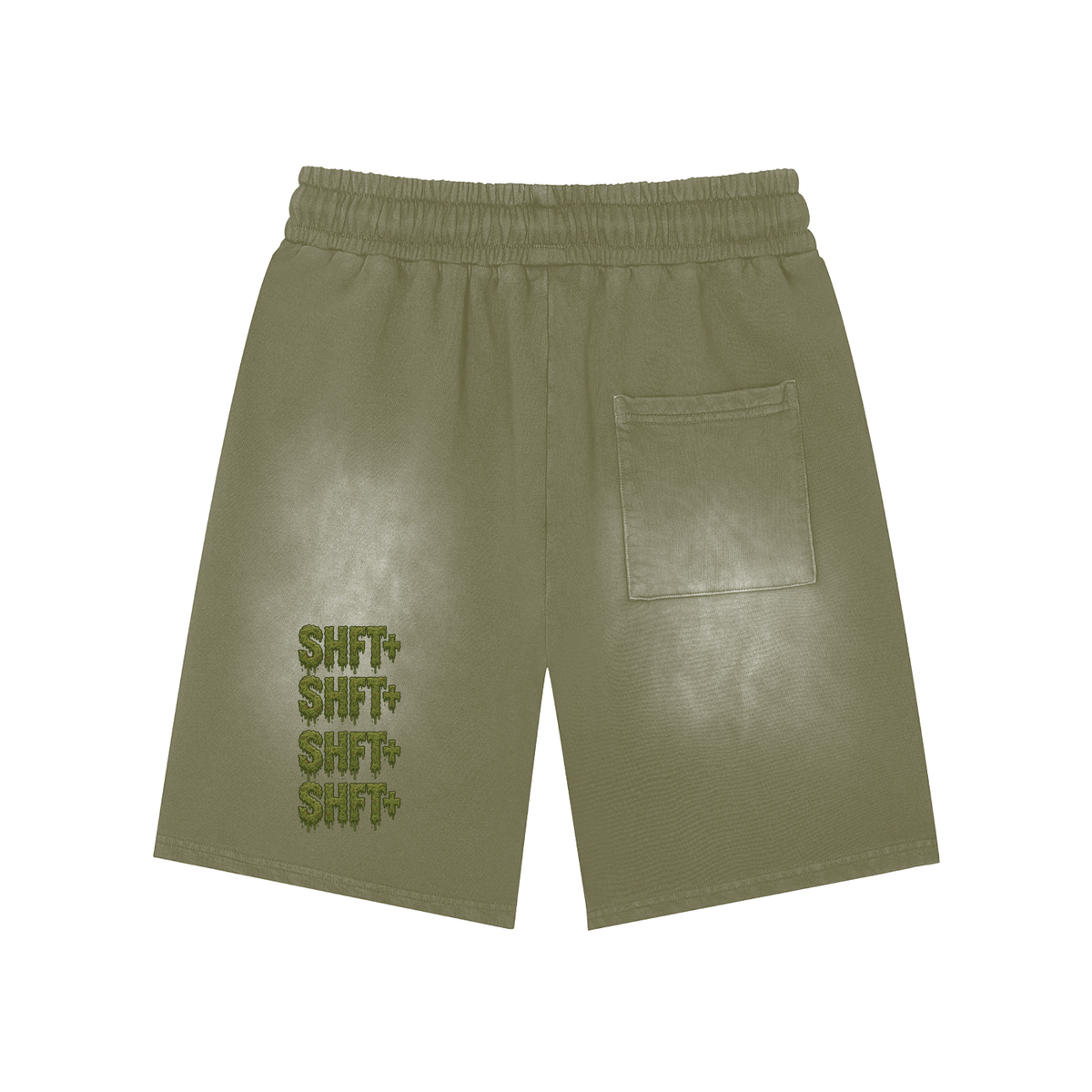 Gait or Die Patch Washed Shorts  - 360 GSM image 5
