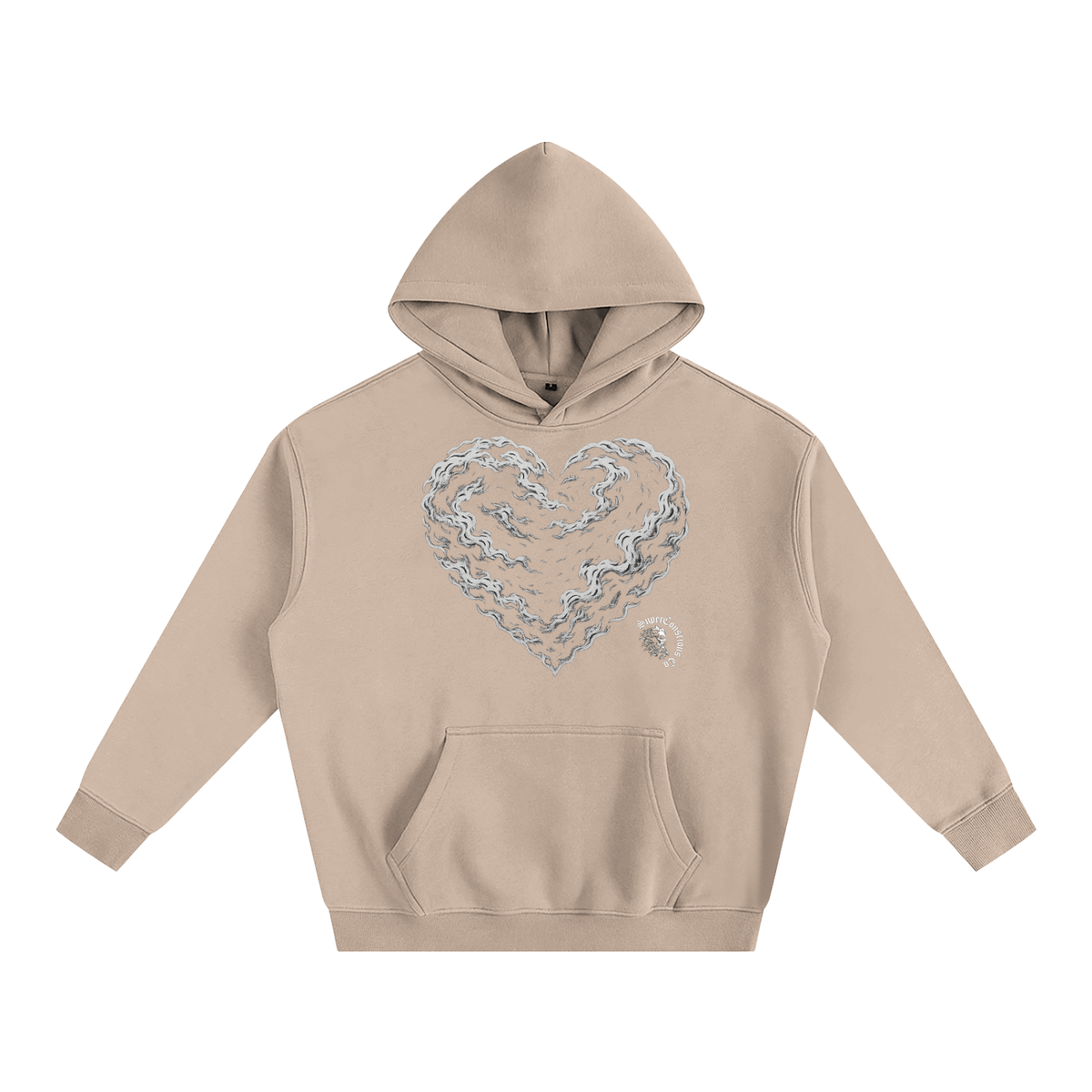 Hearts & 432Hz Oversize Fleeced Hoodie image 1