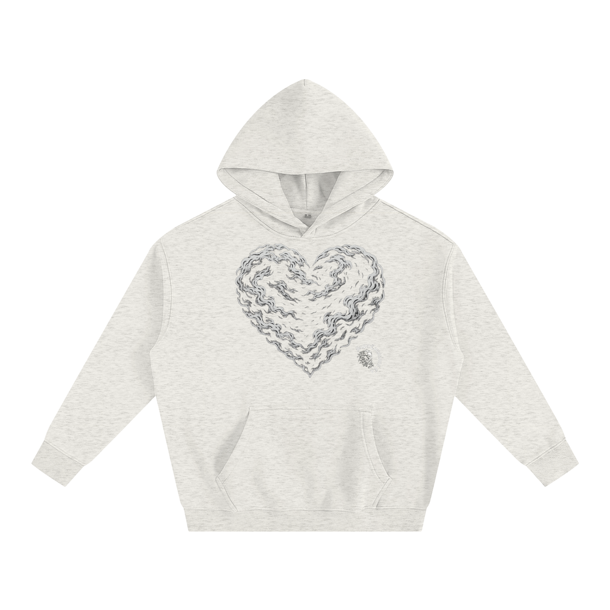 Hearts & 432Hz Oversize Fleeced Hoodie image 22