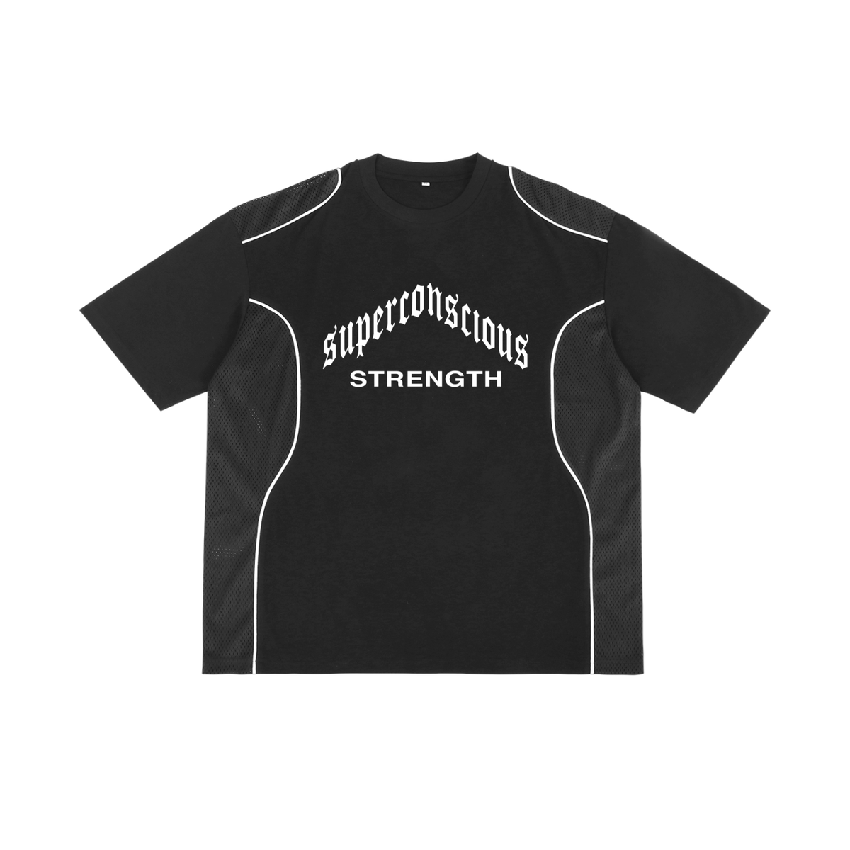 Superconscious Strength Contrast Piped Panel T-Shirt image 0