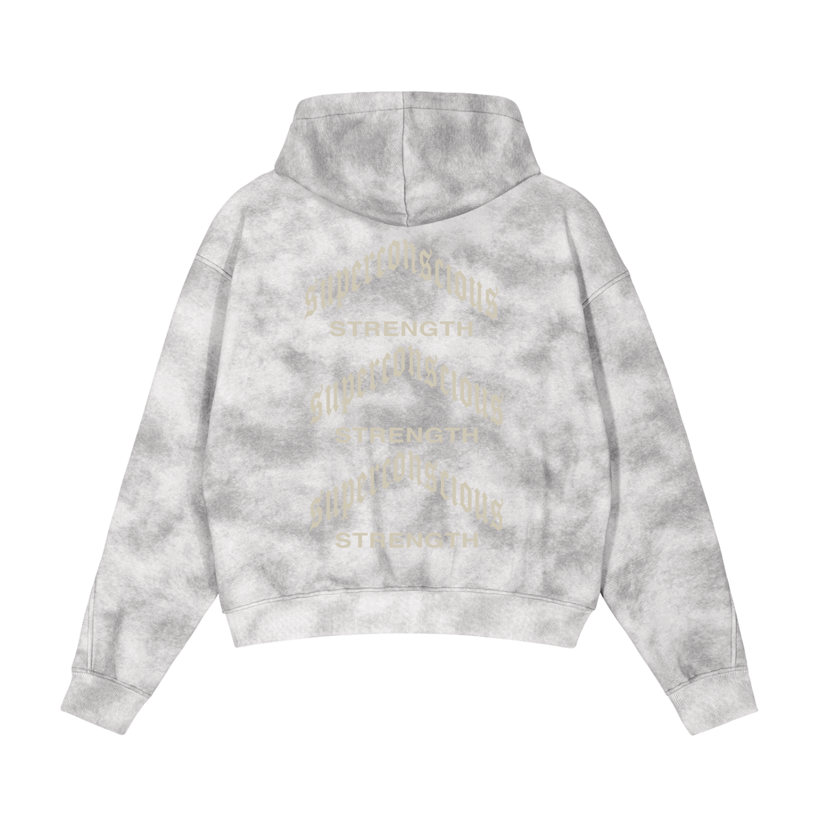Mana Washed Boxy Zip-up Fleece Hoodie image 1