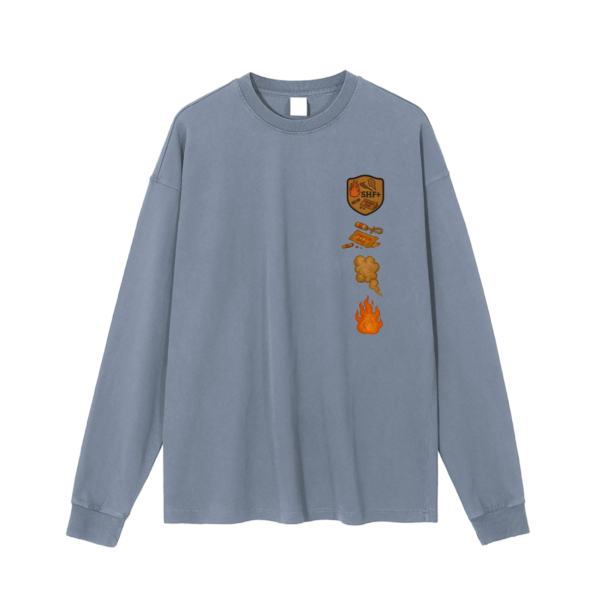 SHF+ Two a Day Tony Enzyme Washed Long Sleeve T-shirt image 5