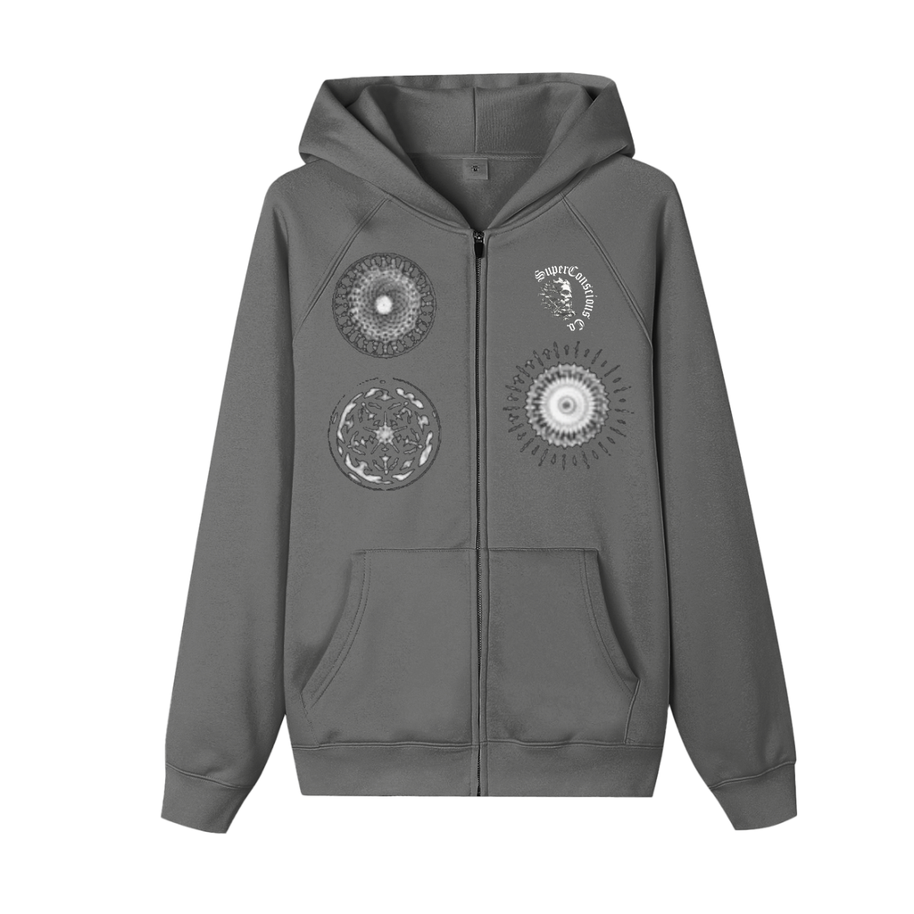 Hz and Orbs Zip-up Fleece Hoodie image 6