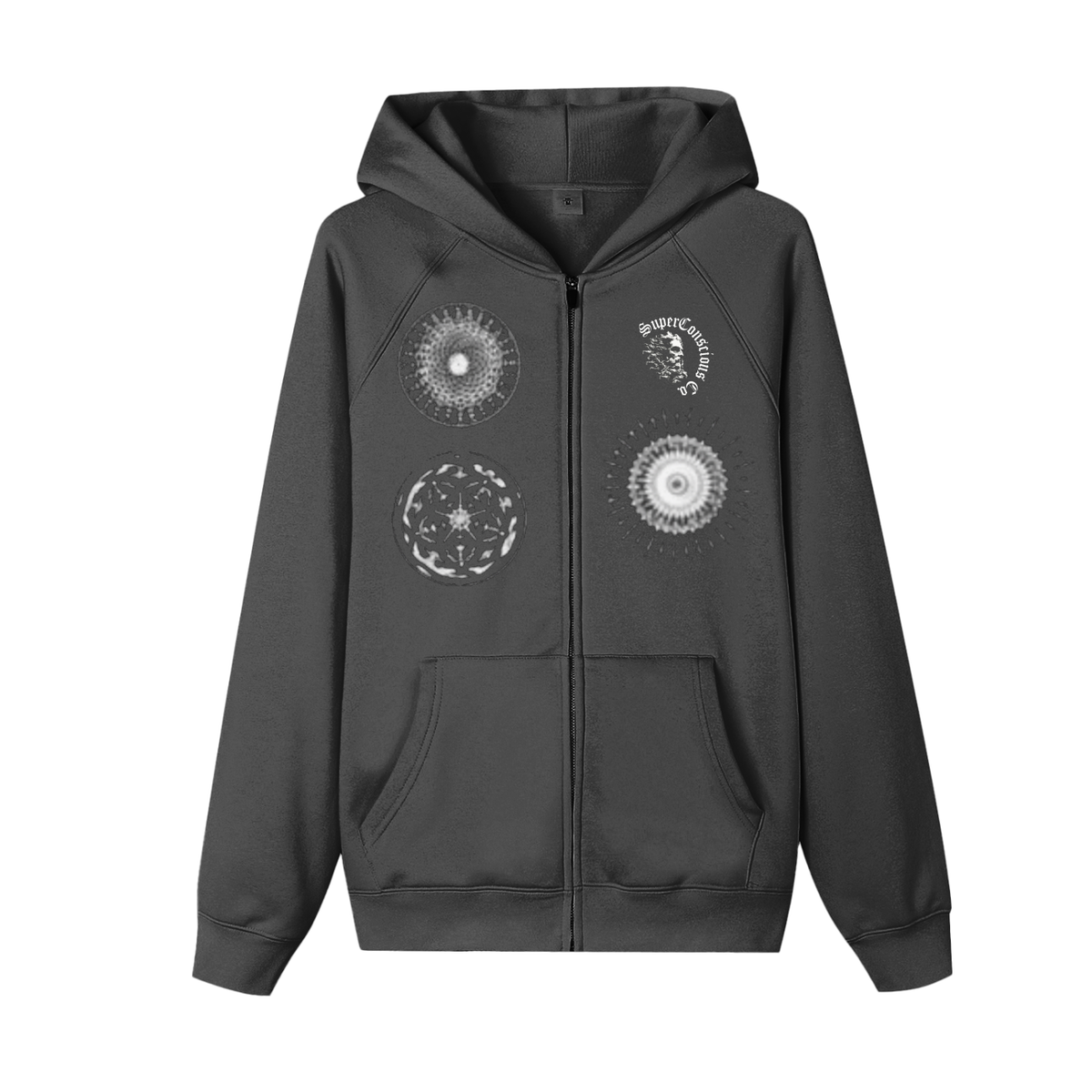 Hz and Orbs Zip-up Fleece Hoodie image 0