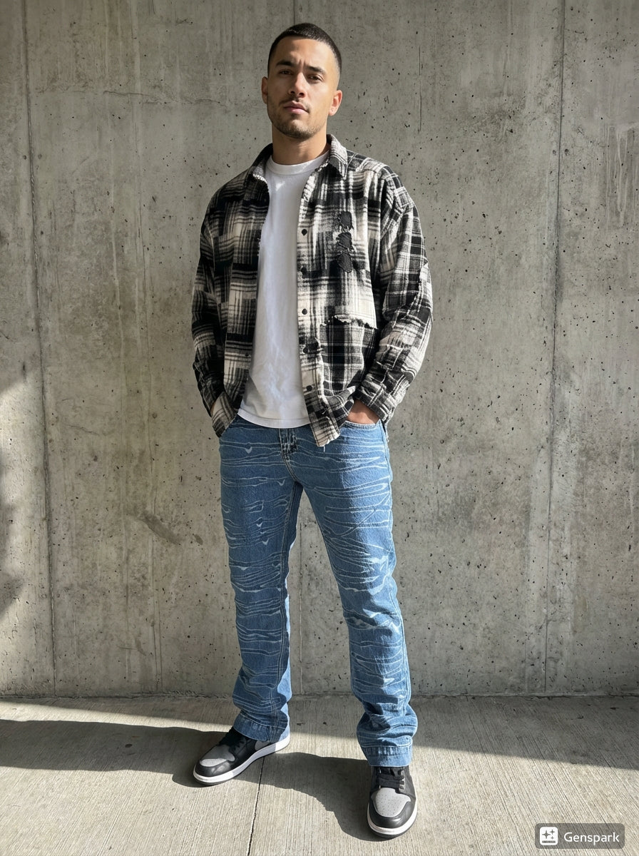 SuperConsciousCo. Flannel Creme and Sand