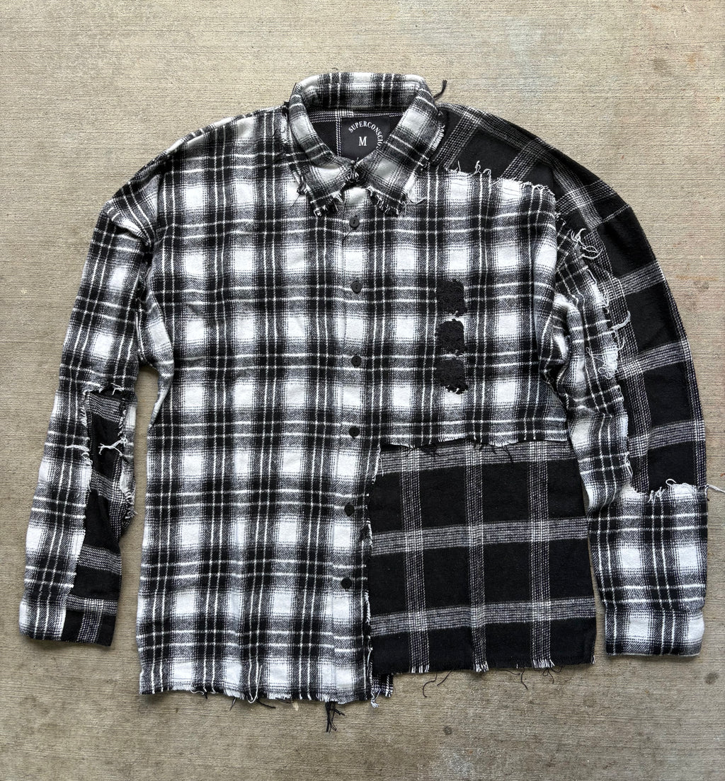SuperConsciousCo. Flannel Black and White