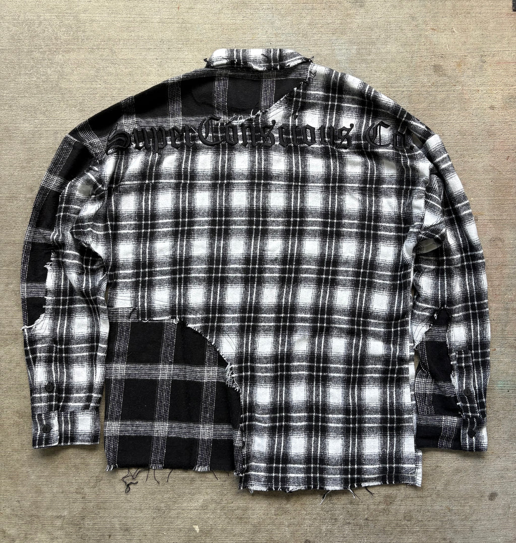 SuperConsciousCo. Flannel Black and White