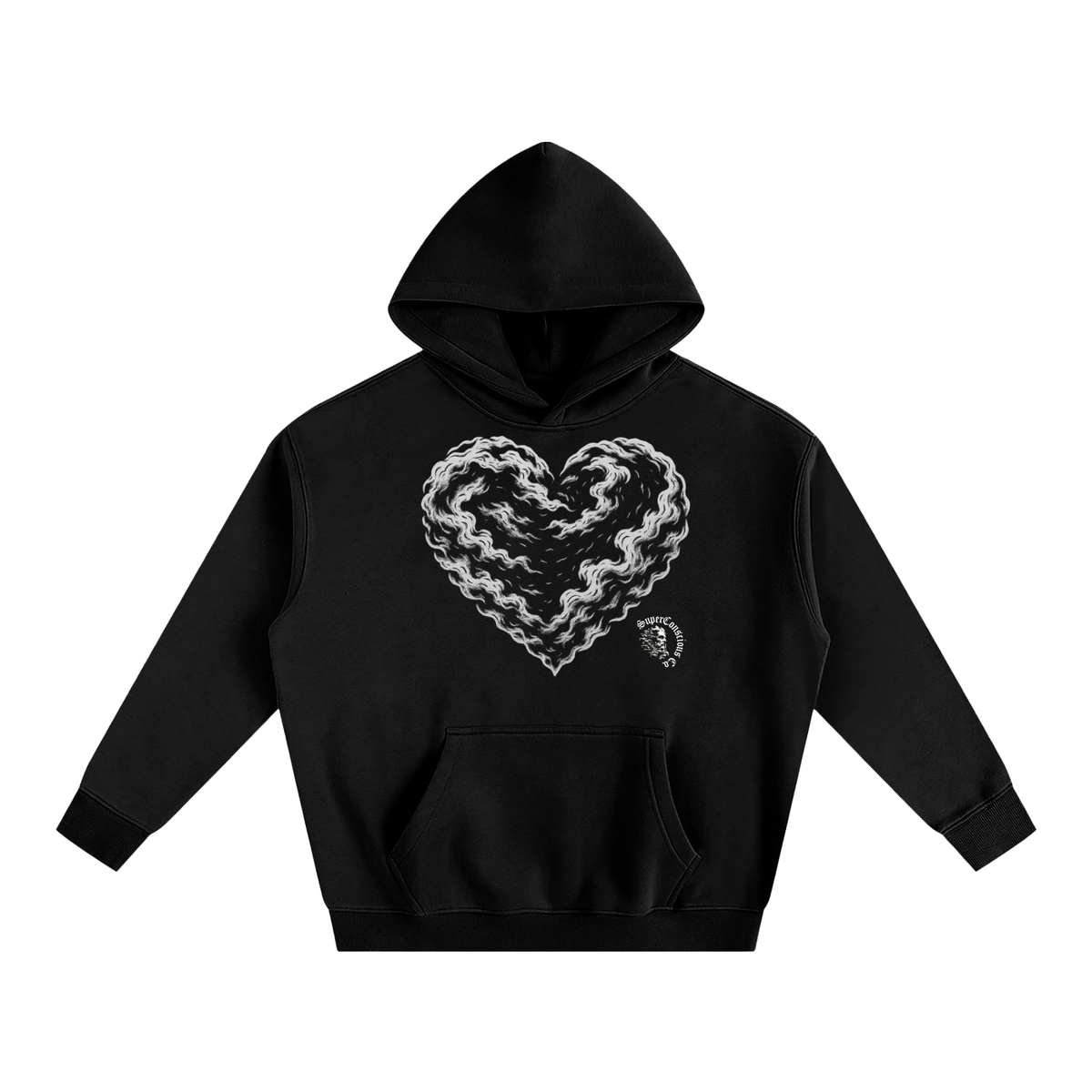 Hearts & 432Hz Oversize Fleeced Hoodie image 0