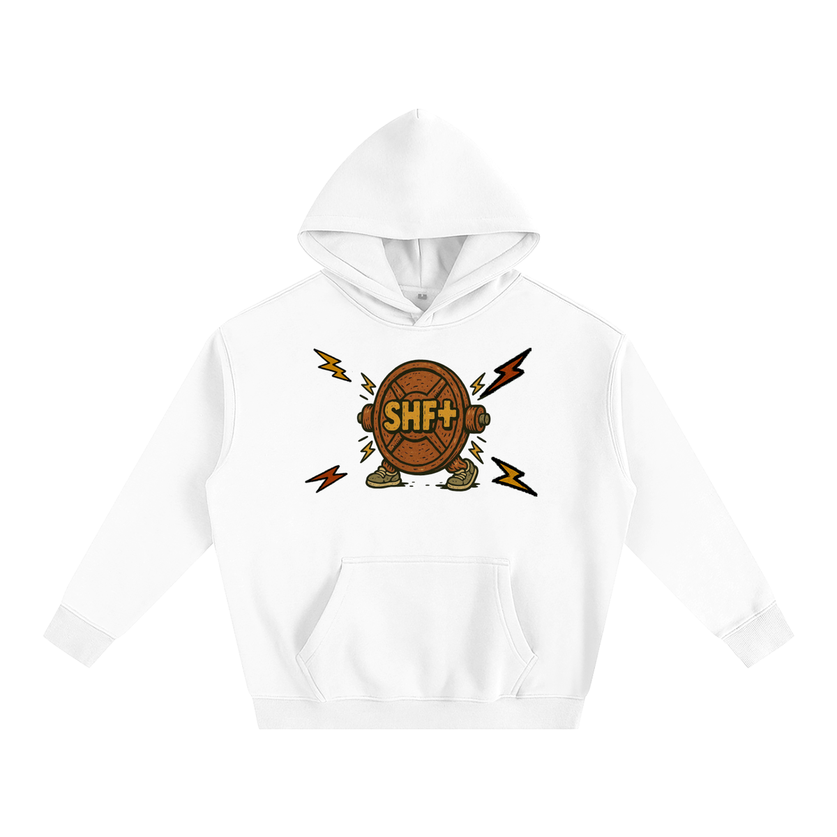 SHF+ Larry Lumbar Oversize Fleeced Hoodie image 6