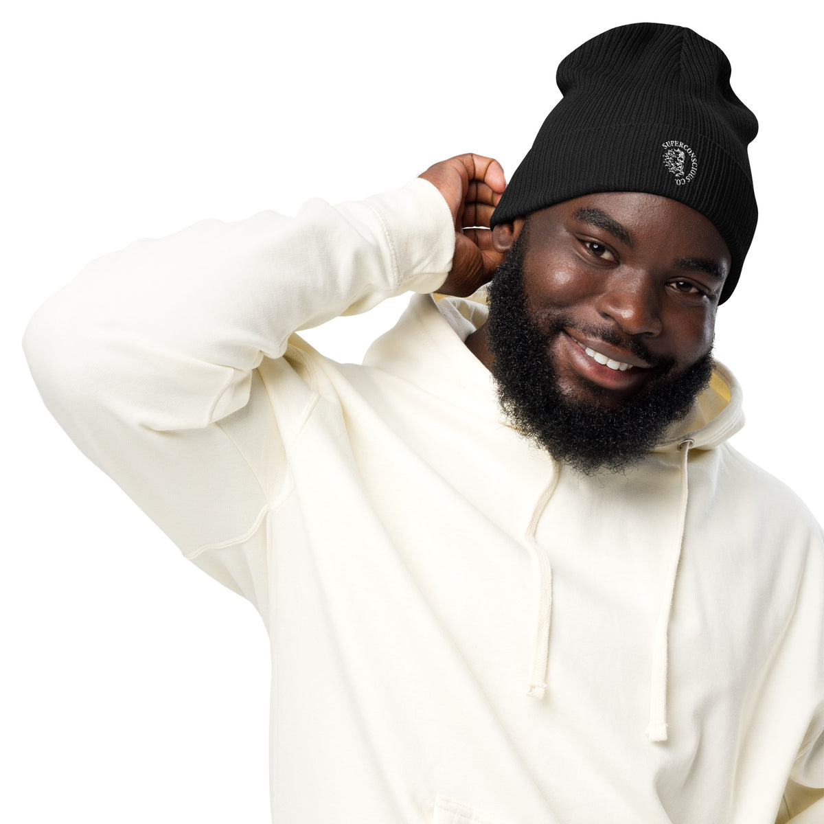 Super Organic Ribbed Beanie Classic Logo image 2
