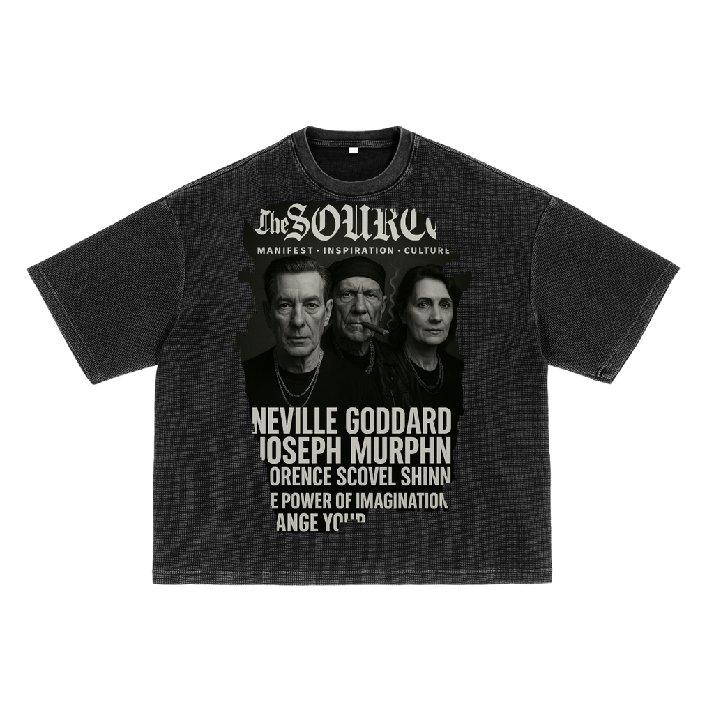 Imagination Tour Waffle-Texture Washed Boxy T-Shirt image 0