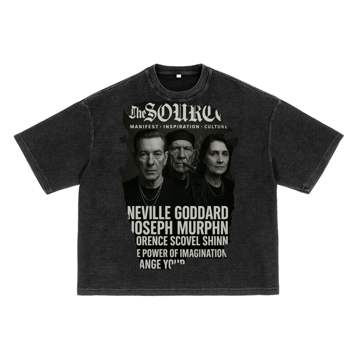 Imagination Tour Waffle-Texture Washed Boxy T-Shirt image 0