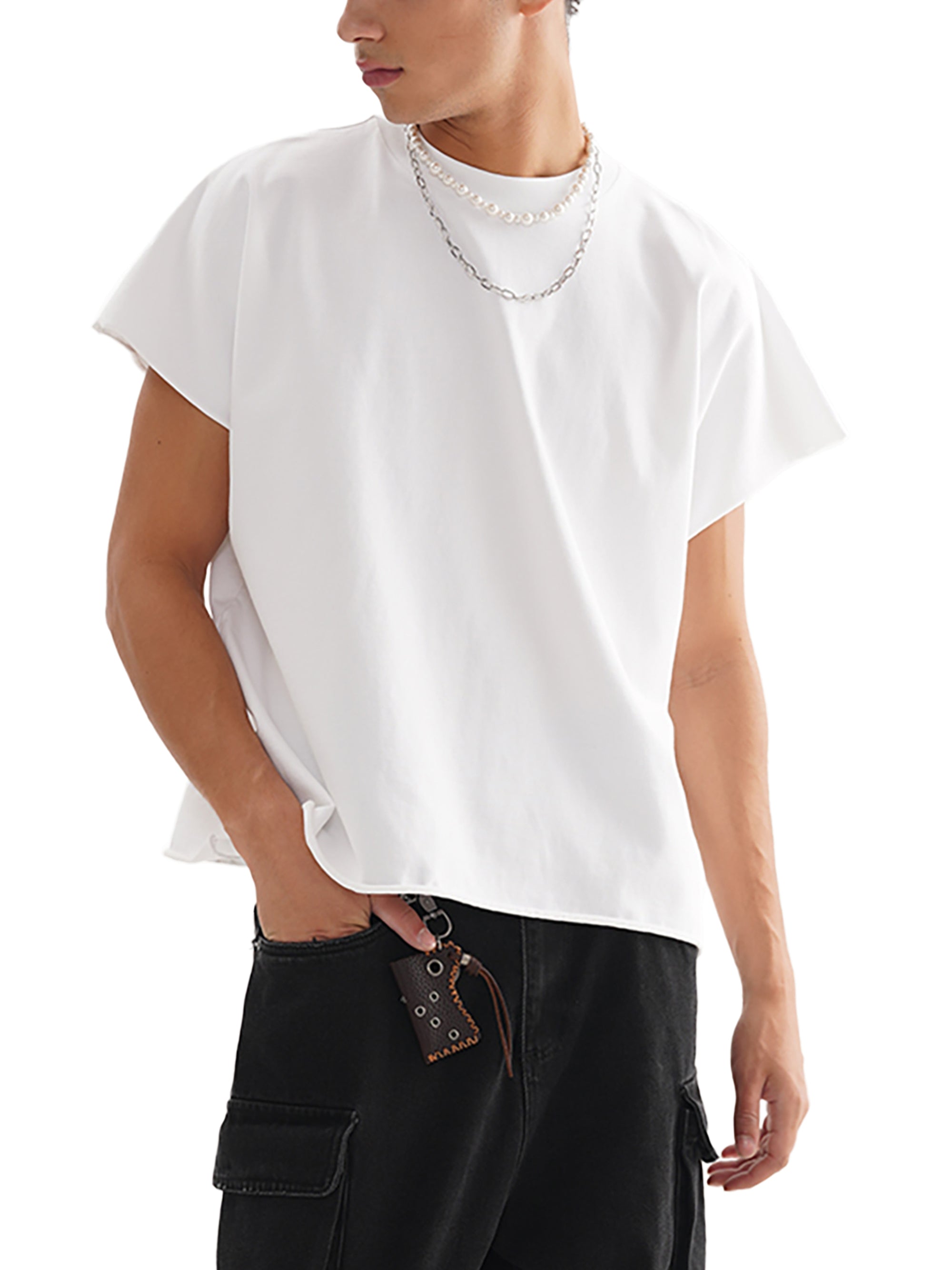 Master Manifestor Raw Edge Boxy Non-Shrink T-Shirt image 8