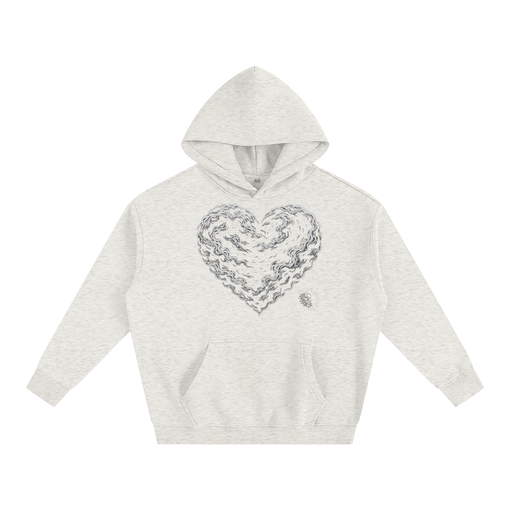 Hearts & 432Hz Oversize Fleeced Hoodie image 3